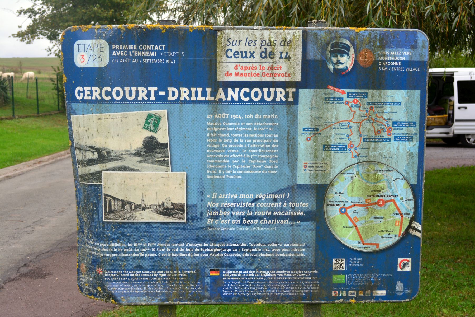 Historischer Rundweg Maurice Genevoix und Ceux de 14 – Etappe 3